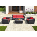 PE Rattan Sofa L Form Sofa Set